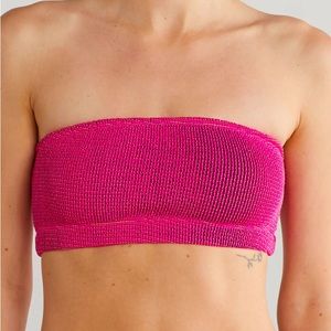 Good American Metallic Bandeau and Bottom Set. G.A. Size 1/2 (Standard Medium)